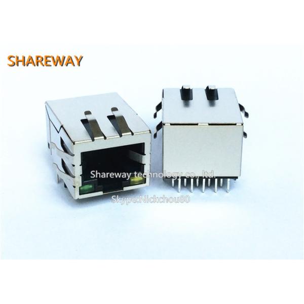 RJ45 Connector for Industrial Ethernet Applications and IoT Devices with High-Speed Data TransferWith LED high frequency at 100KHz JIV-U7000NL
