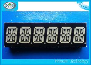 RBGYW Color 0.39 Inch 6 Digit 14 Segment Display For Message Board , 49X15X8 Mm