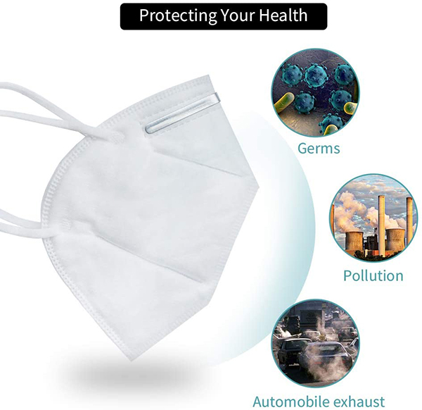 Adult Four Layers KN95 Face Mask / Surgical Dust Mask 95% Effective Filtration