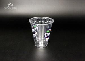 Wholesale Custom Printed Disposable Cold Cups , Plastic Drinking Cups High Clarity from china suppliers