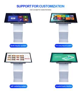 Wholesale Qtenboard Custom Label Popular Touch Screen Self Service Order Kiosk Desktop Payment Kiosk Outdoor Kiosk Display with Best Price from china suppliers