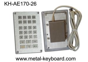 China USB or PS/2 Interface Industrial Metal Keypad , 26 Keys Numeric Keypad on sale