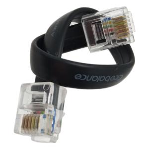 China mobile 6P6C rj12 Telephone extension Cable PVC jacket on sale