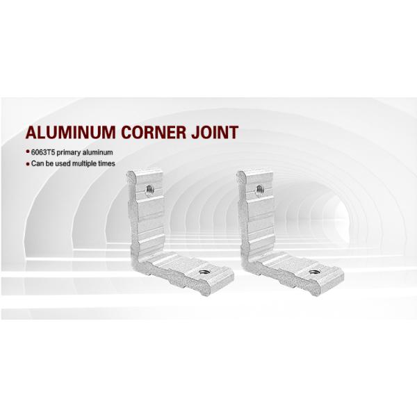 6063-T5 Aluminium Hardware L Shape Bracket Connector For Window Hardware
