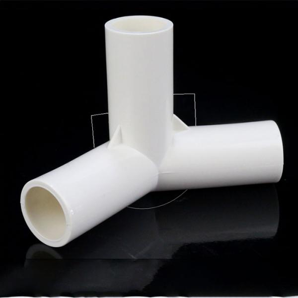 3 Way PVC Drainage Pipe Fittings White Tee Elbow Plumbing