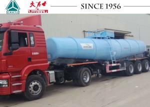 Wholesale 40 Tons Sulfuric Acid Tanker Truck , Chemical Road Tankers With Airbag Suspension from china suppliers