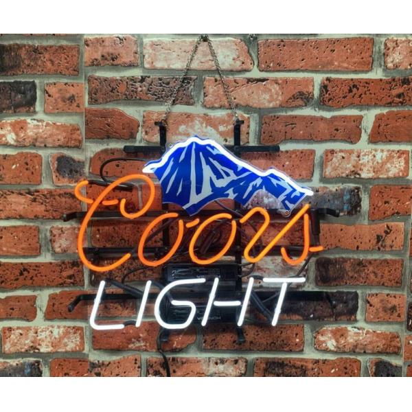 Handmade " Coors Light Mountain " Real Glass Neon Sign Beer Bar Light for Gift Bedroom Home Wall Decor