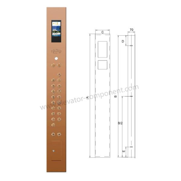 Elevator Parts Lift Cop Lop Elevator Cabin Operation Panel Can Be Customized