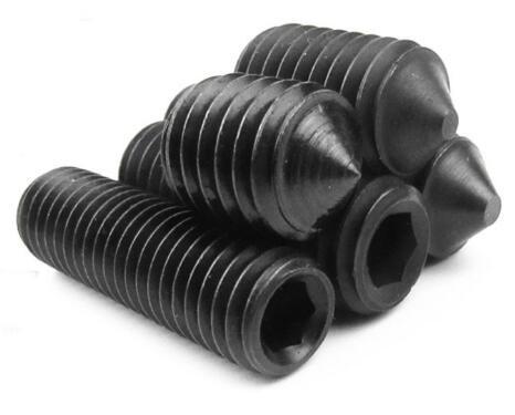 Quality Stainless Steel Hexagon Socket Set Screw M6x12 Size With Cone Point ISO4027 for sale