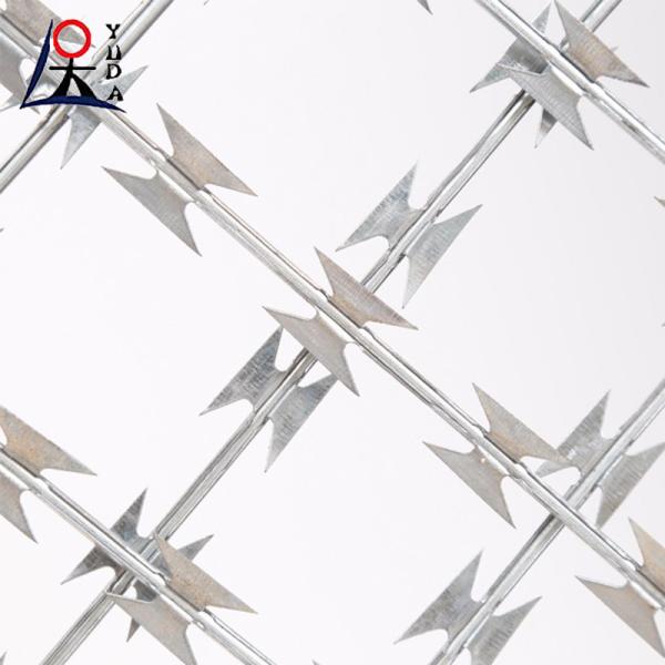Quality Razor Blade Wire Mesh Roll BTO-22 Security Razor Barbed Wire Mesh for sale