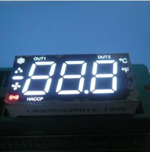 Wholesale Multiplexed Triple Digit Seven Segment LED Display Ultra White For Heating / Cooling Control from china suppliers