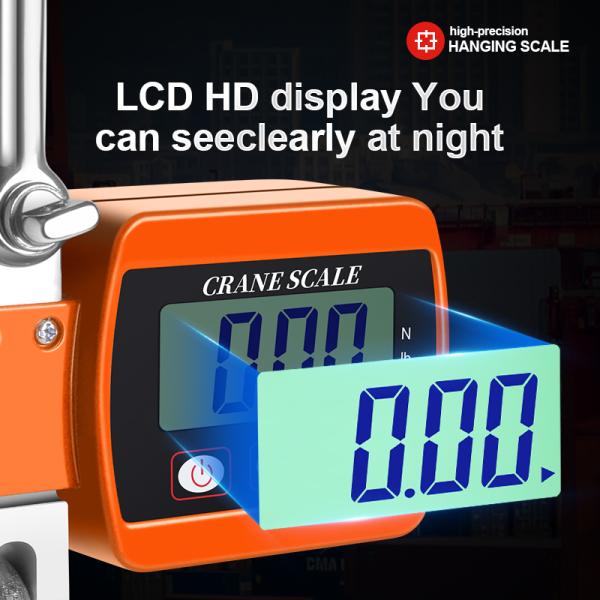 Accurate Weight Measurement Crane Scale with 500KG Capacity LED/LCD Display Heavy-Duty Design and CE ROHS Certification