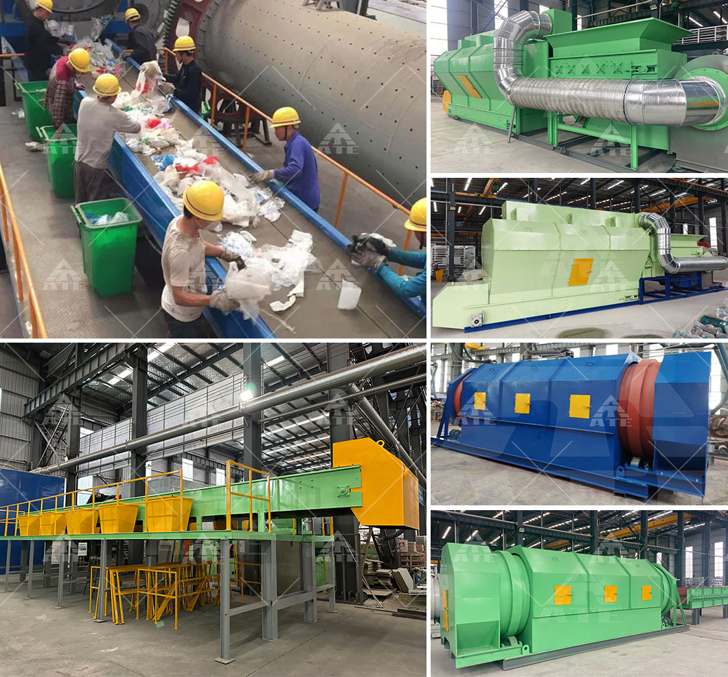 20T/H-100T/H Garbage Sorting Line Urban Trash Garbage Sorting Equipment Recycle