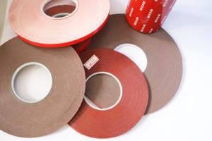 Wholesale Double Sided Foam Tape Gray carrier material color 120 degree temperature resistant from china suppliers