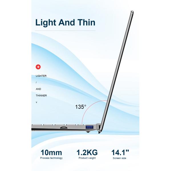 14.1inch Notebook Ram 12gb Ssd 24gb Laptop Mini Computer For School Home