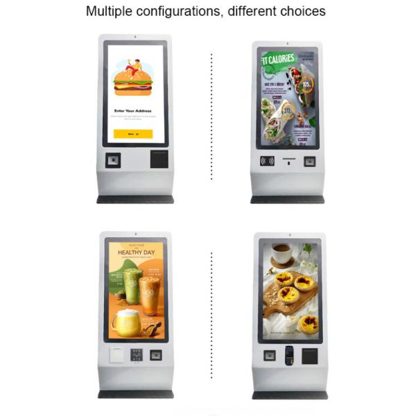 FCC 24" Self Service Payment Kiosk 5MP Camera Counter Hotel Kiosk