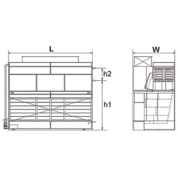 hot sale freon R22 evaporative condenser