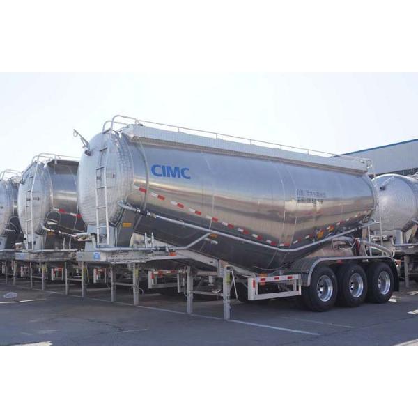 Aluminum Alloy V Type Lime Powder 25CBM Dry Bulk Cargo Trailer