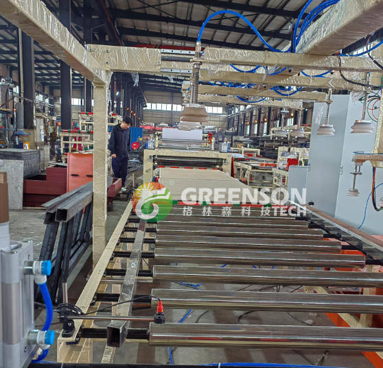 Automatic 60x60cm PVC Coated Gypsum Ceiling Tile Making Machine with 1300mm Effective Laminating and 2-6 Million Sq.m/year Capacity
