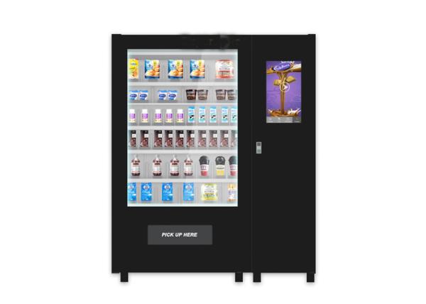 Quality Customize Glass Bottle Drink Snack Vending Machine With Large Touch Screen for sale