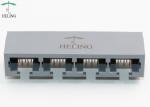 Multi - Port RJ45 Modular Plug 1 X 4 Right Angle Connector For Network XDSL