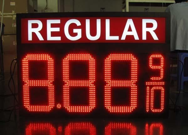 Quality 10 Inches 7 seg LED display , Digits Clock 8888 moving message display for sale