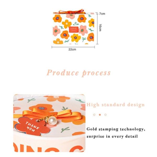 Pink gift box fairy design white cardboard birthday exquisite gift box packaging customizable box