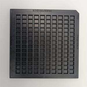 China ABS Black 4 Inch Waffle Pack Tray Suitable For Micro IC Chips on sale