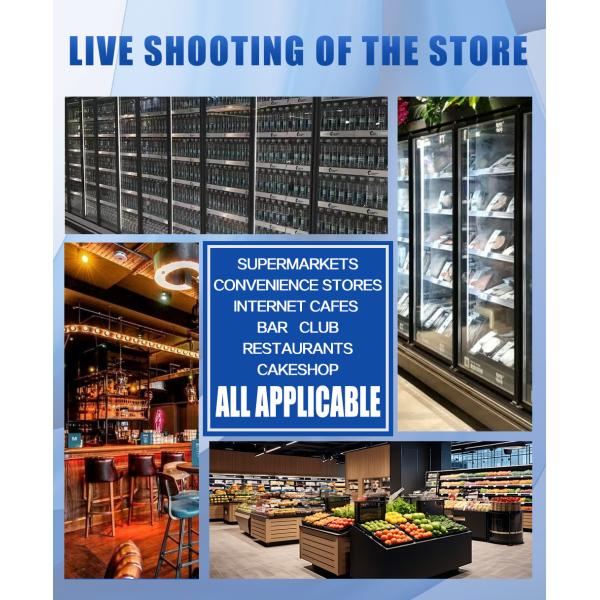 Glass Door Beverage Display Fridge Plug In Automatic Defrosting Glass Door Cooler For Beverage