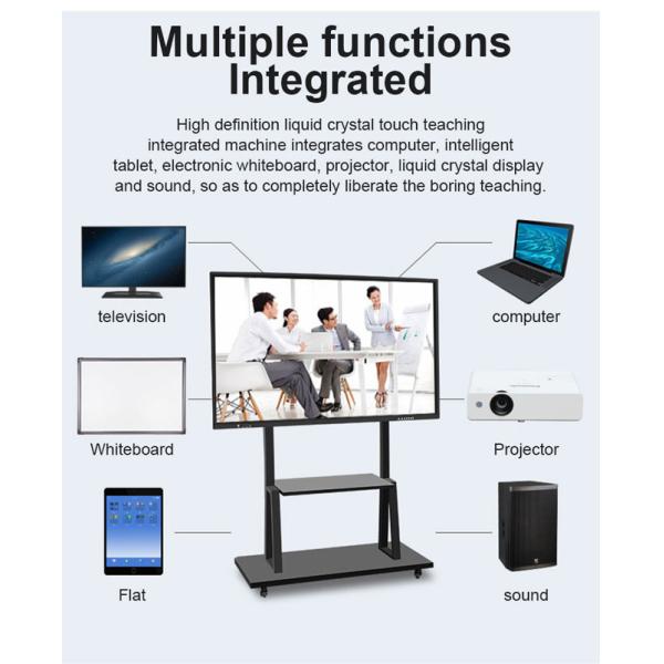 Smart Black Board 65 Inch Interactive Touch Screen 20 Point IR Touch