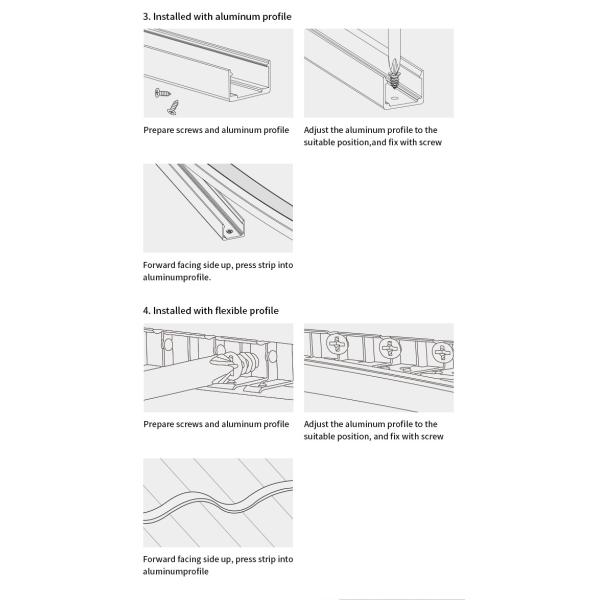 Mini Side View Neon Light Band 04*10mm RGB Flexible Silicone Neon LED Strip Waterproof IP67