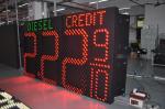 Petrol Station Display 60inch LED Screen Remote Control And 100° Viewing Angle
