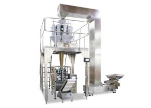 14 Heads Weigher Vertical Form Fill Seal Machine For Packing 5KG Ice Cube