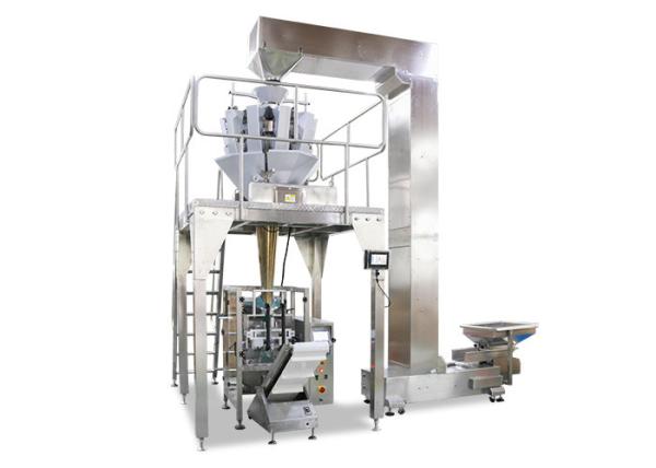 Quality 14 Heads Weigher Vertical Form Fill Seal Machine For Packing 5KG Ice Cube for sale