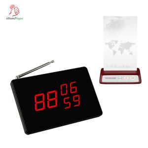 Wholesale Water proof small wireless restaurant server customer paging system table button and screen receiver from china suppliers