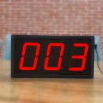 IR Remote Control 3 Digit Led Number Display 4 Inch Lcd Screen