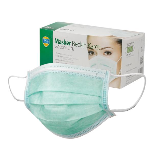 Multi - Layered Nonwoven Disposable Face Mask High Filtration Efficiency