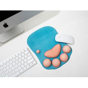 Wholesale Home Office Attractive Cat Paw Mouse Pad With Wrist Rest Multicolor from china suppliers