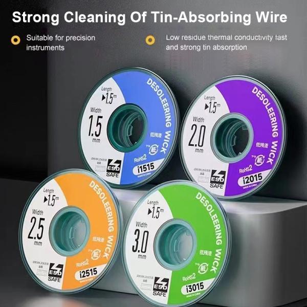 Thermal Conductivity Phone Repair Tools 3MM 1.5mm 2 Mm Desoldering Wick OEM