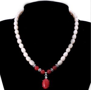 Wholesale 9-10mm natural freshwater pearl drops jade necklace sweater from china suppliers