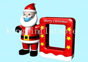 China 2.9x3m Air Blown Inflatable Santa Claus Model For Christmas Decoration on sale