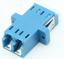 LC UPC Inner Shutter Optical Cable Adapter Duplex Without Flange