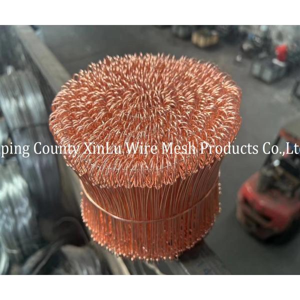 Twin Loop Rebar Galvanized Baling Wire Copper Coated Anti Rust Double Loop Bar Tie Wire