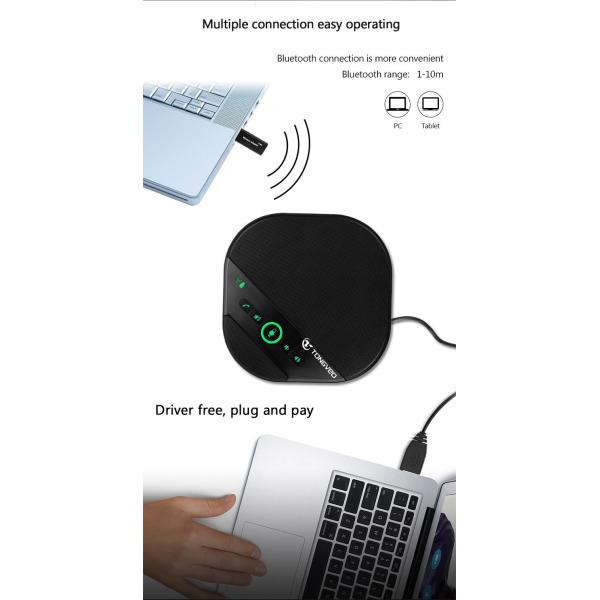 Medium Meeting Room 5.8g Wireless Condenser Speakerphone