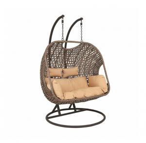 China Decorative SNUGLANE Depth 66cm Rattan Garden Swing Chair For Patio on sale