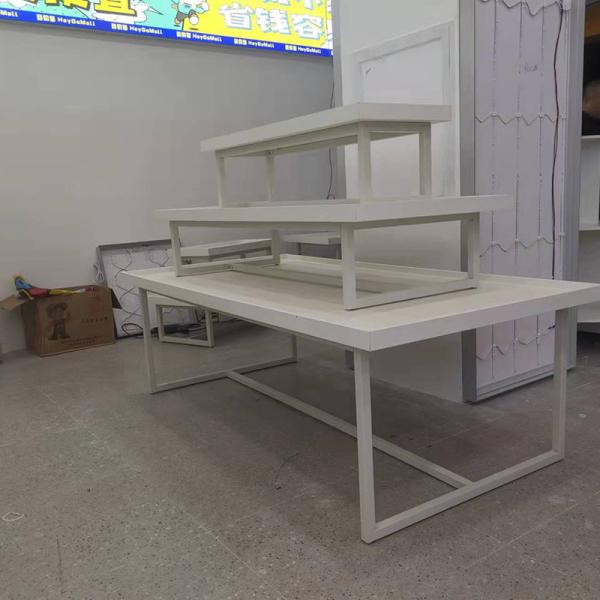 Powder Coating Display Shelf Rack For Shop Steel MDF Material TGL OEM