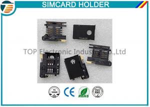 China 3.0mm PCB Mounting SIM Card Holder With Button Release TOP-SIM05 on sale