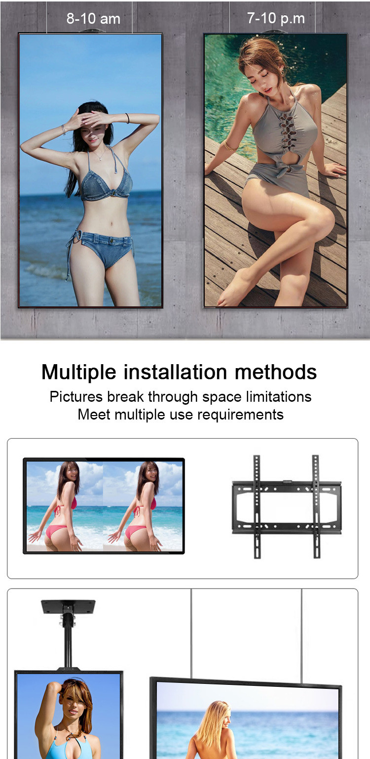 2500 Nits Shop Interactive Window Display Signage / Window LCD Screen For Retail