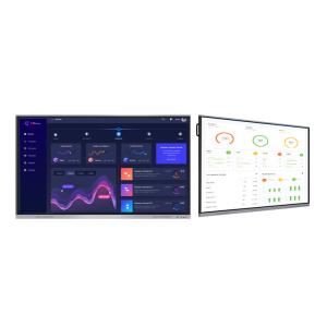 China 400cd/M2 4K 65 IR Touch Screen Interactive Whiteboard 4K 20 Points Touch Full Metal Black Case Easy To Move on sale