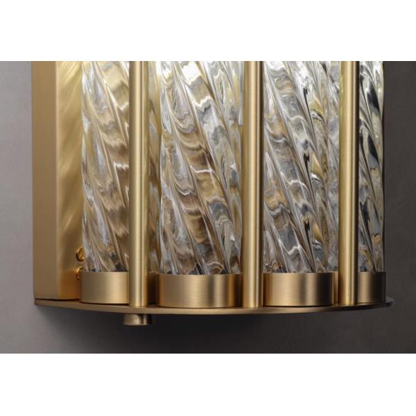 All-copper light luxury living room atmospheric wall lamp modern simple high-end hotel lobby corridor aisle background wall lamp